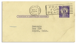 Hunter Thompson Postcard From Big Sur in 1961 -- ''...If you leave America without seeing Big Sur, you are a man with a blind spot...gave a display of mild violence for the crowd...''